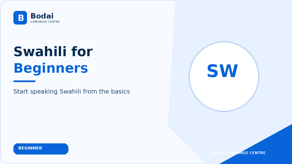 Swahili for Beginners
